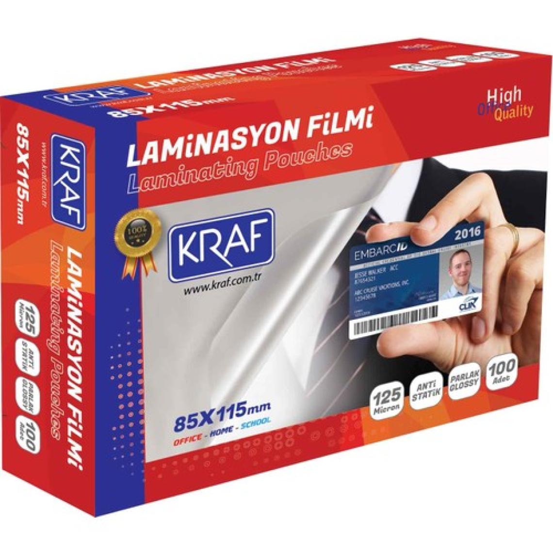 Kraf Laminasyon Filmi 85X115Mm 125Mic 100Lü 2128