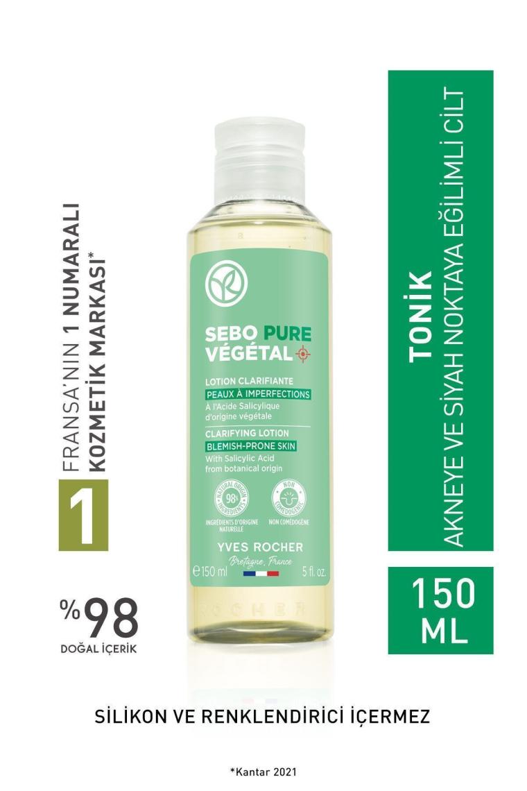 Akne Eğilimli Cilt-gözenek Sıkılaştırıcı Sebo Pure Vegetal Tonik-bitkisel Salisilik Asit&sitrik Asit