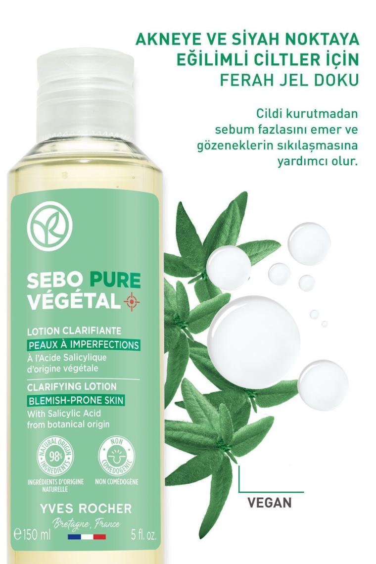 Akne Eğilimli Cilt-gözenek Sıkılaştırıcı Sebo Pure Vegetal Tonik-bitkisel Salisilik Asit&sitrik Asit