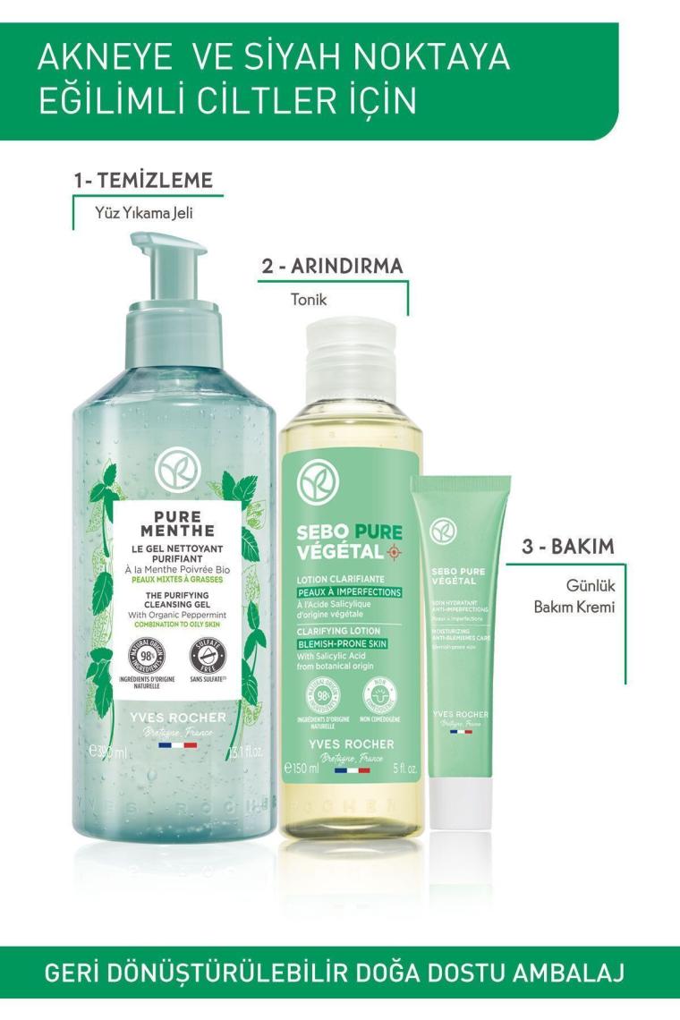 Akne Eğilimli Cilt-gözenek Sıkılaştırıcı Sebo Pure Vegetal Tonik-bitkisel Salisilik Asit&sitrik Asit