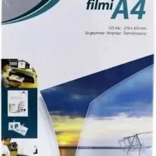 Laminasyon Filmi A4 125mic*303mm Kod 7706 100lü