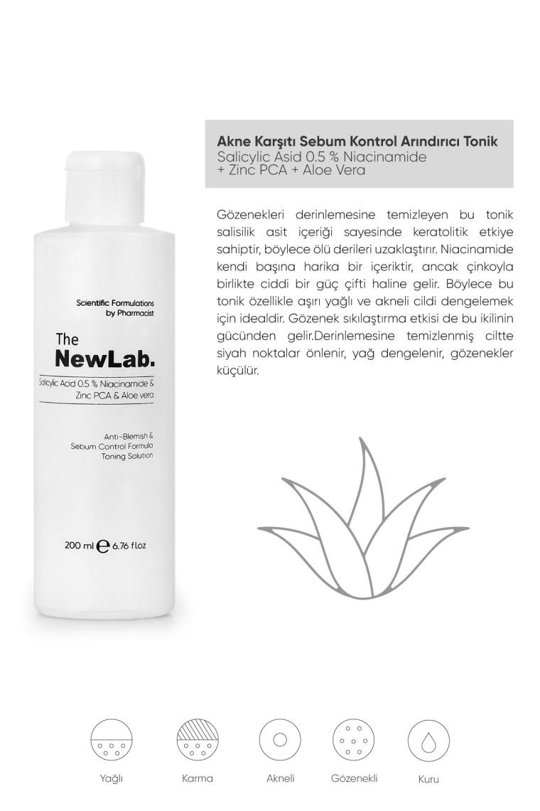 Yağlı Ciltler Için Gözenek Sıkılaştırıcı Ve Akne Karşıtı Tonik 200 ml