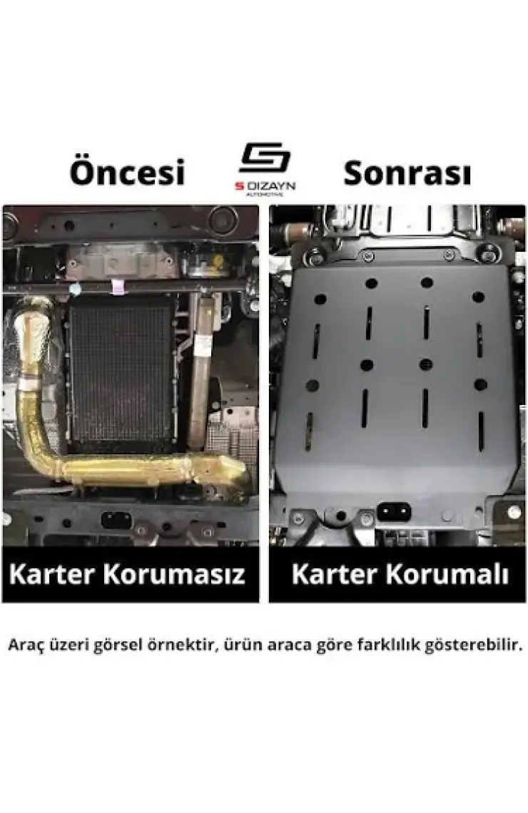 S-Dizayn Peugeot 301 Çelik Karter Muhafaza Koruma 2012 Üzeri