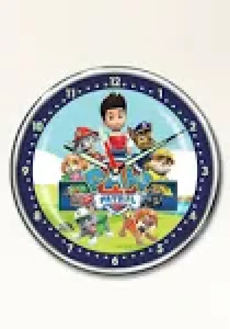 Dekor Loft Dekor Loft Premium Gece Parlayan Paw Patrol Çocuk Odası Duvar Saati