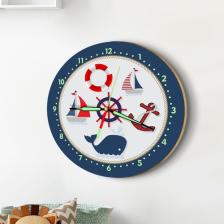 Dekor Loft Fosforlu Gece Parlayan Çocuk Odası Duvar Saati Denizci