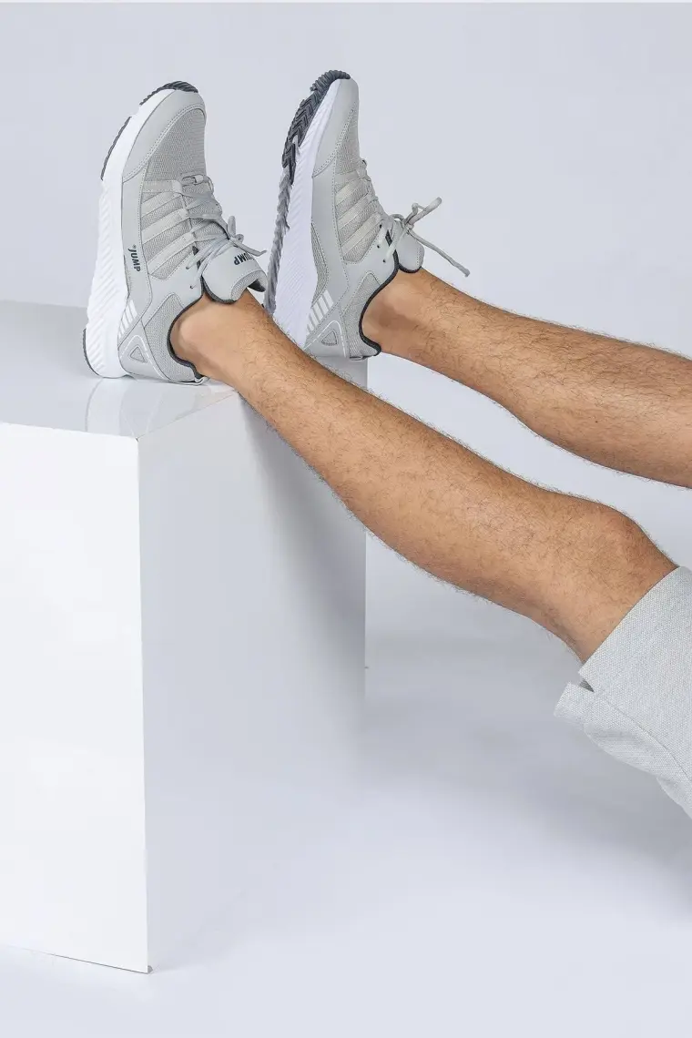 Jump 24865 Açık Gri - Lacivert Erkek Sneaker Günlük Spor Ayakkabı
