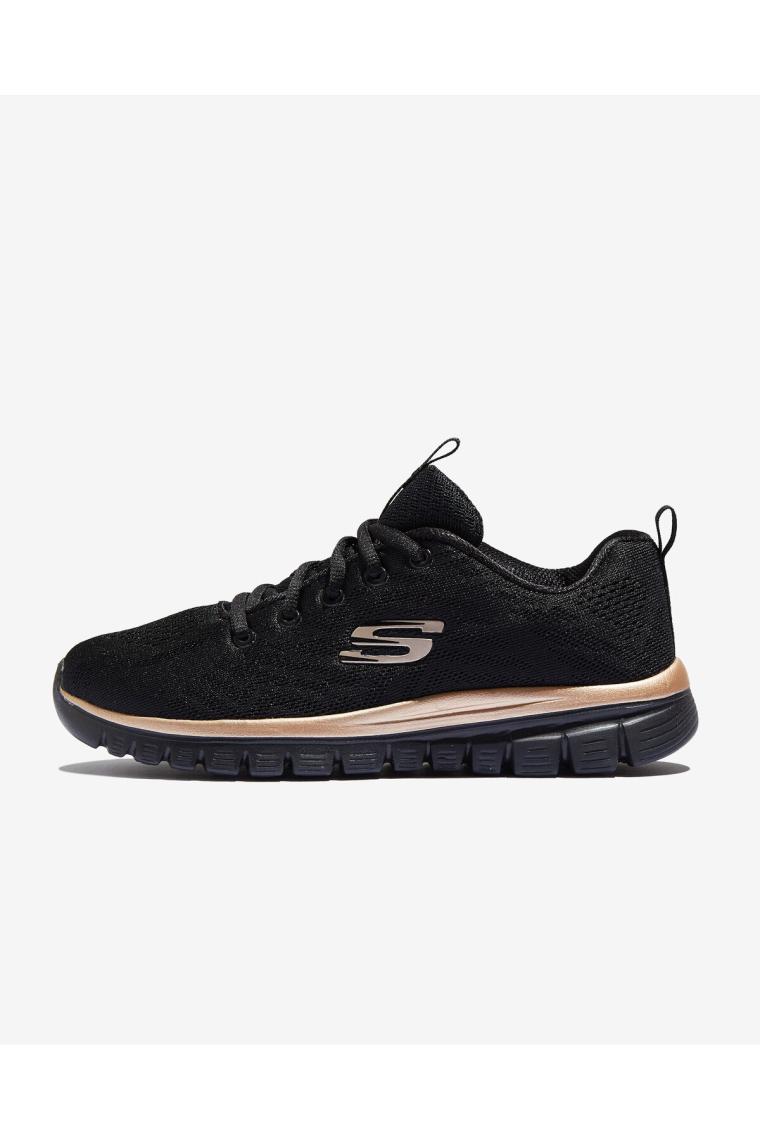 Skechers GRACEFUL-GET CONNECTED Kadın Siyah Spor Ayakkabı - 12615 BKRG