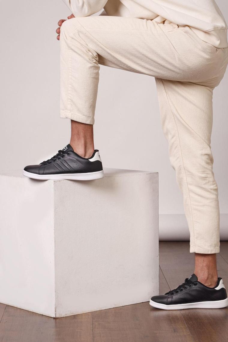 Jump 15307 Siyah - Beyaz Erkek Sneaker Günlük Spor Ayakkabı