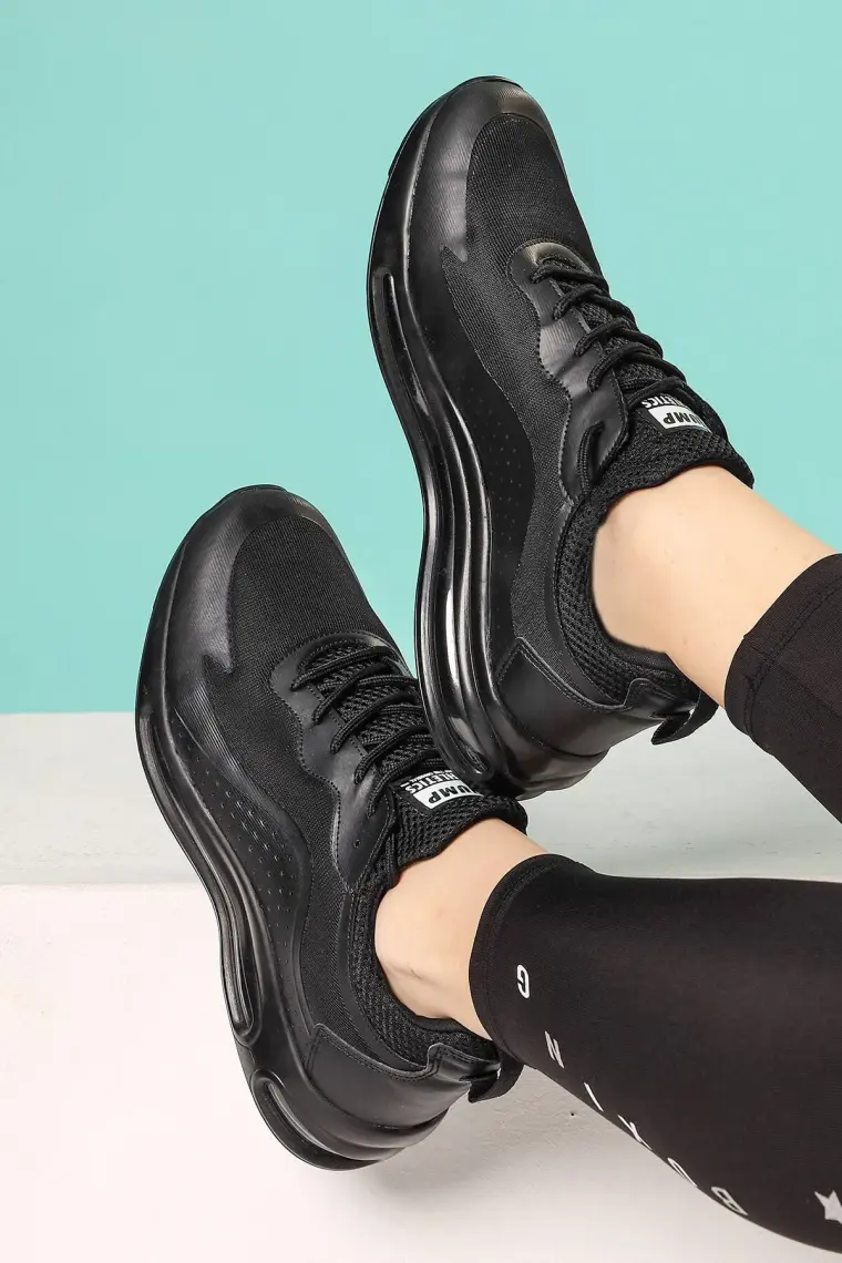 Jump 26275 Siyah Kadın Sneaker Günlük Spor Ayakkabı
