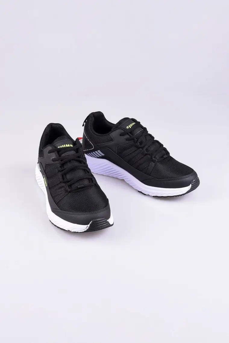 Jump 24865 Siyah - Neon Yeşil Erkek Sneaker Günlük Spor Ayakkabı