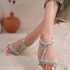 Isabel Anatomik Ortopedik Fashion Taşlı Günlük Çocuk Sandalet