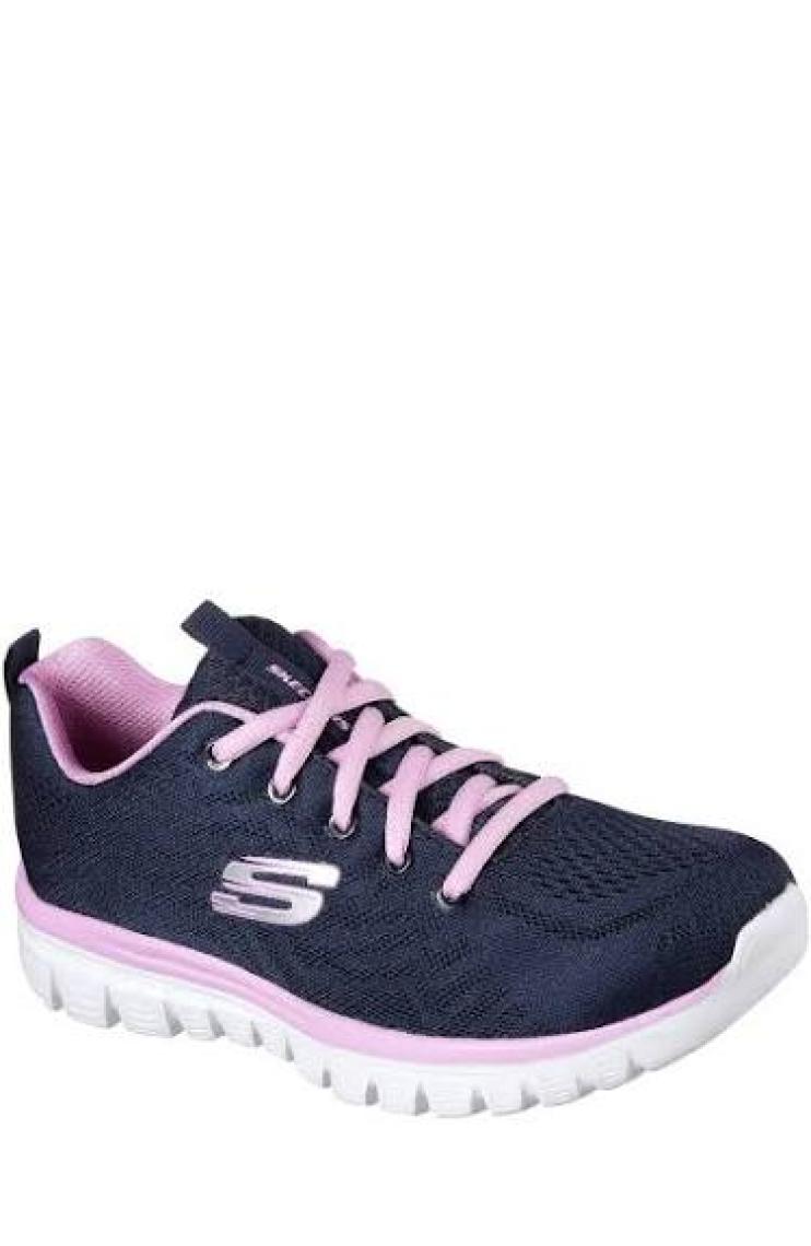 Skechers GRACEFUL-GET CONNECTED Kadın Siyah Spor Ayakkabı - 12615 BKRG
