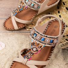 Anatolia Anatomik Fashion Taşlı Günlük Kadın Sandalet