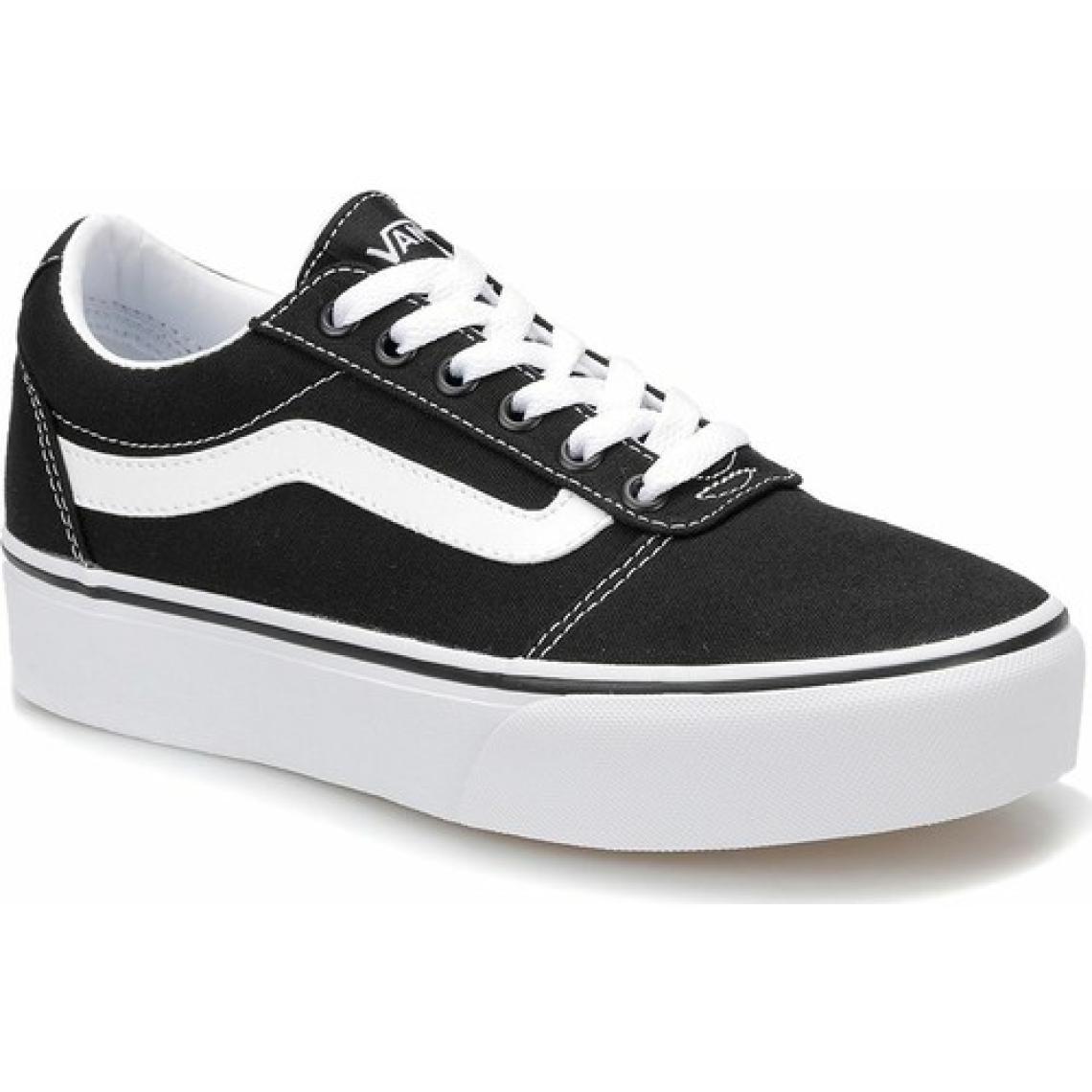 Vans Ward Platform Kadın Spor Ayakkabı VN0A3TLC1871 Siyah-Beyaz