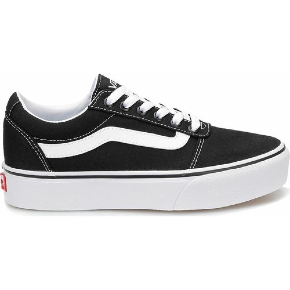 Vans Ward Platform Kadın Spor Ayakkabı VN0A3TLC1871 Siyah-Beyaz