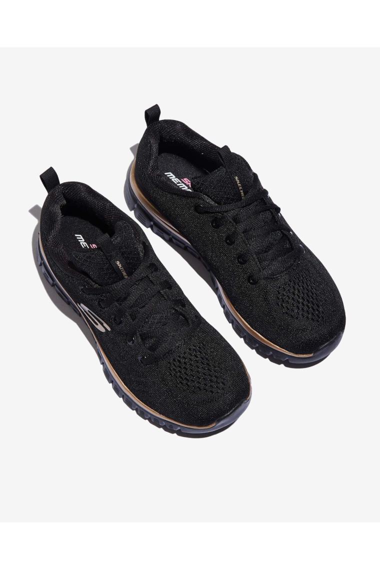 Skechers GRACEFUL-GET CONNECTED Kadın Siyah Spor Ayakkabı - 12615 BKRG