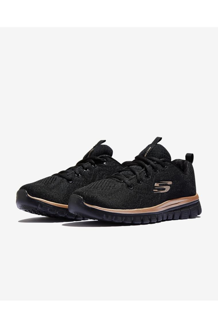 Skechers GRACEFUL-GET CONNECTED Kadın Siyah Spor Ayakkabı - 12615 BKRG
