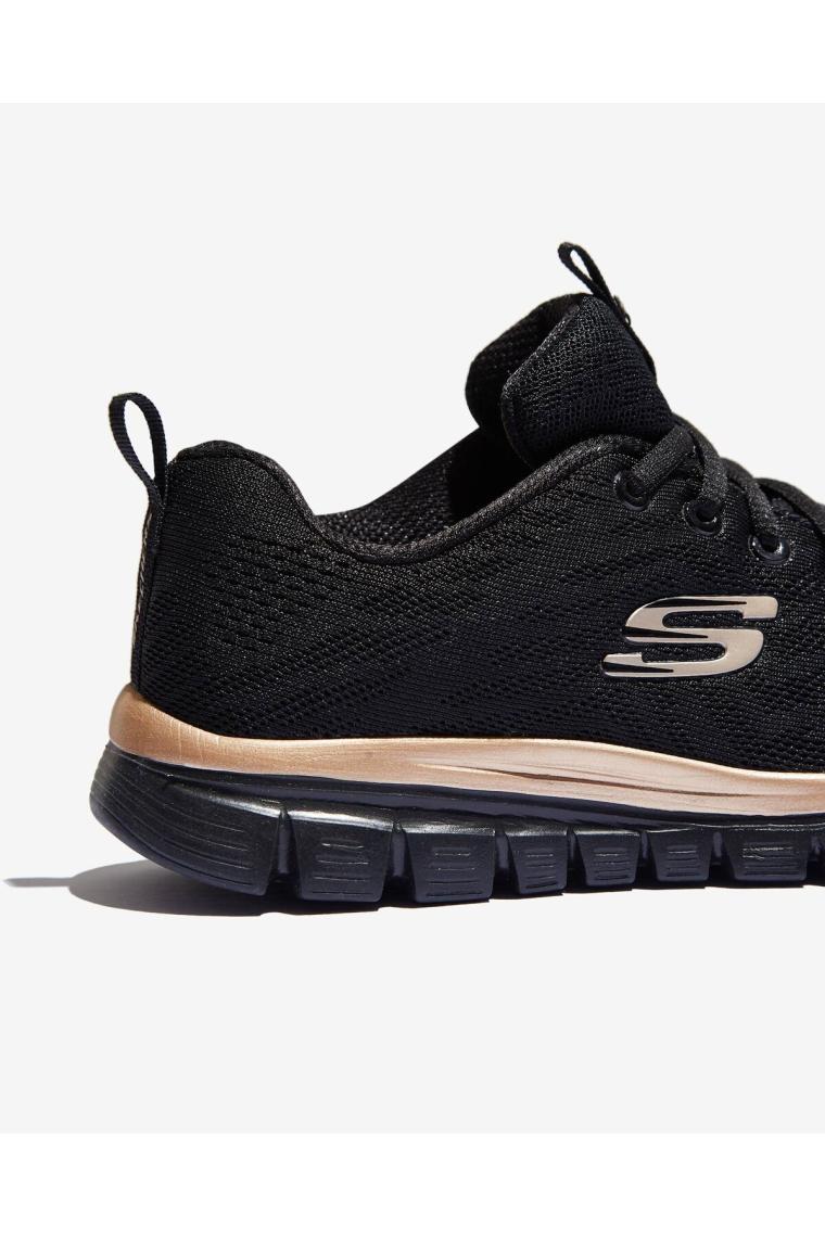 Skechers GRACEFUL-GET CONNECTED Kadın Siyah Spor Ayakkabı - 12615 BKRG