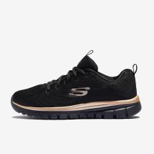 Skechers GRACEFUL-GET CONNECTED Kadın Siyah Spor Ayakkabı - 12615 BKRG