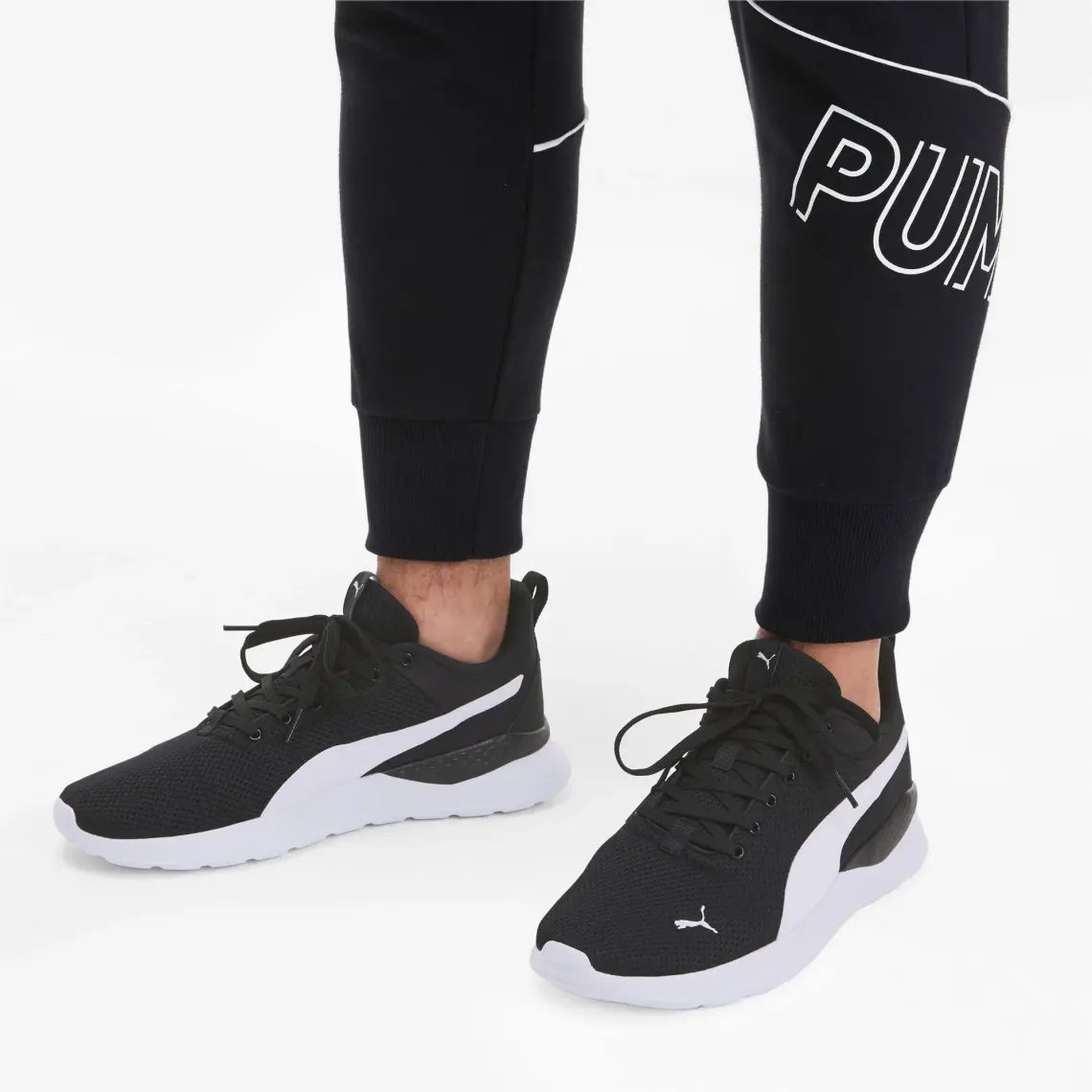 Puma Anzarun Lite 371128 02 Siyah-Beyaz Erkek Spor Ayakkabı
