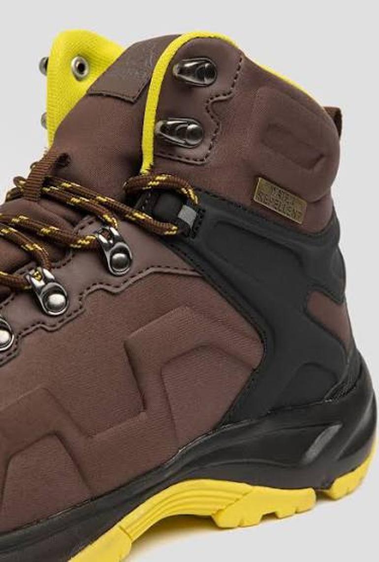 Kappa Sport Streeto Mderkek Kahverengi-Sarı Sneaker