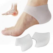 Silikon Topuk Gömleği Dikeni Bunyon Çatlak Koruyucu Bandaj Ortopedik Ayak Destek Çorabı