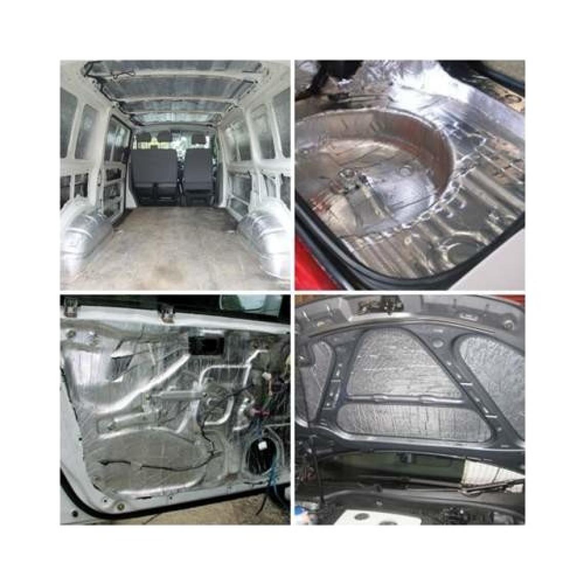 Türkeli Kaput Altı Alüminyum Folyolu Kaucuk Ses Yalıtım Levhası 6-9 mm 100X150