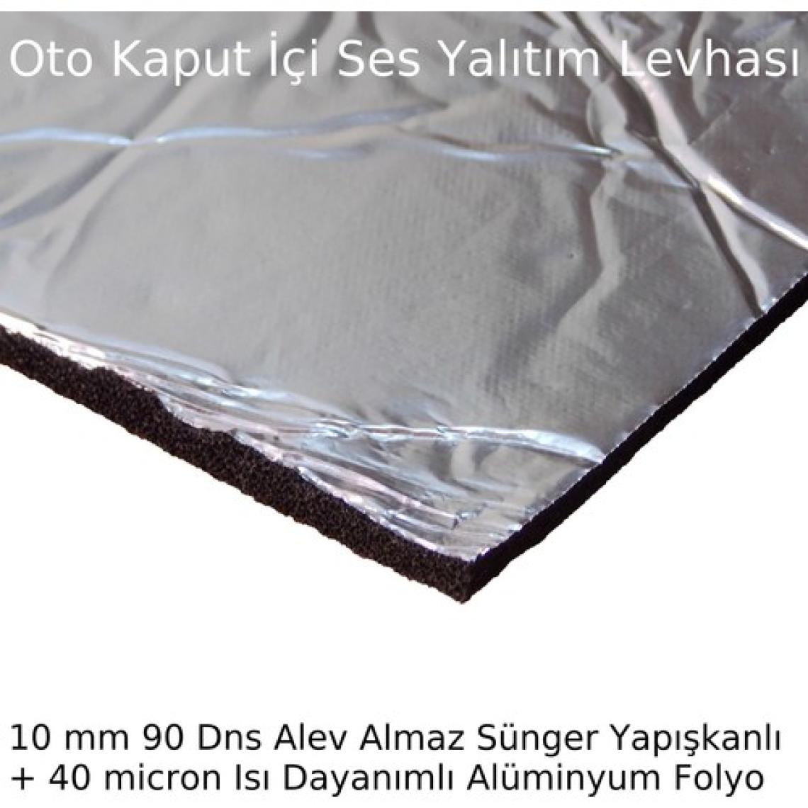 Center Acoustic Kaput Motor Ses Yalıtım Levhası Araç Oto Ses Izolasyon 100 x 150 cm