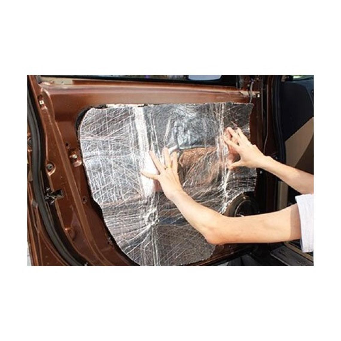 Kl Home 50CM*100CM (0,50M2) Folyolu Yapışkanlı Araç Oto Ses Akustik Yalıtım Kauçuk Köpük Izolasyon