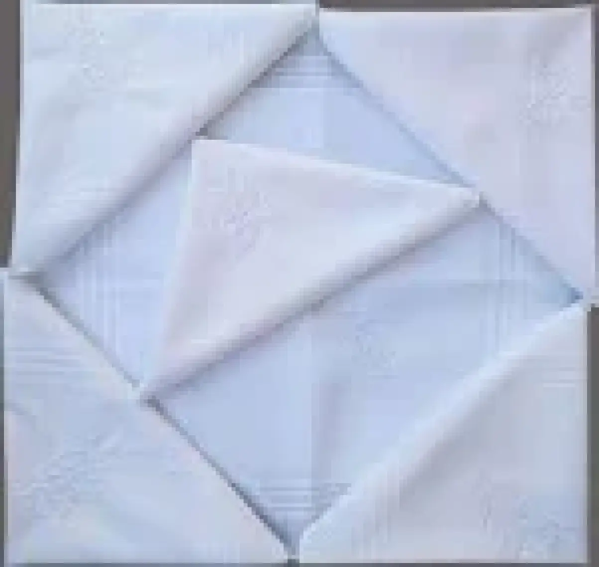 Çiçek Işlemeli 6 Lı Bayan Beyaz Mendili 28X28 cm %100 Pamuk