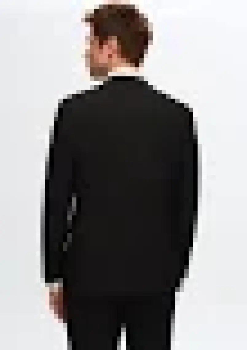 D'S Damat Slim Fit Siyah Düz Mono Yaka Çift Yırtmaçlı Astarlı Takim Elbise 4HF05ORT01577