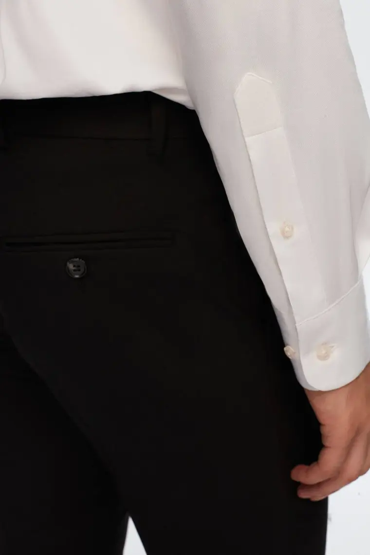 D'S Damat Slim Fit Siyah Düz Mono Yaka Çift Yırtmaçlı Astarlı Takim Elbise 4HF05ORT01577