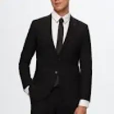 D'S Damat Slim Fit Siyah Düz Mono Yaka Çift Yırtmaçlı Astarlı Takim Elbise 4HF05ORT01577