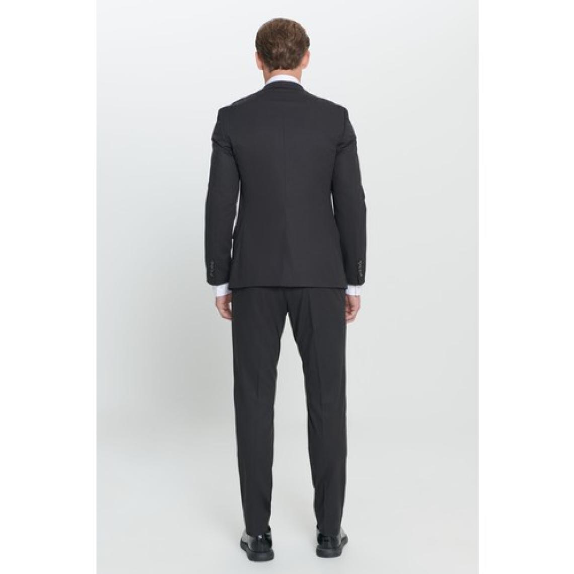 ALTINYILDIZ CLASSICS Erkek Siyah Slim Fit Dar Kesim Mono Yaka Takım Elbise