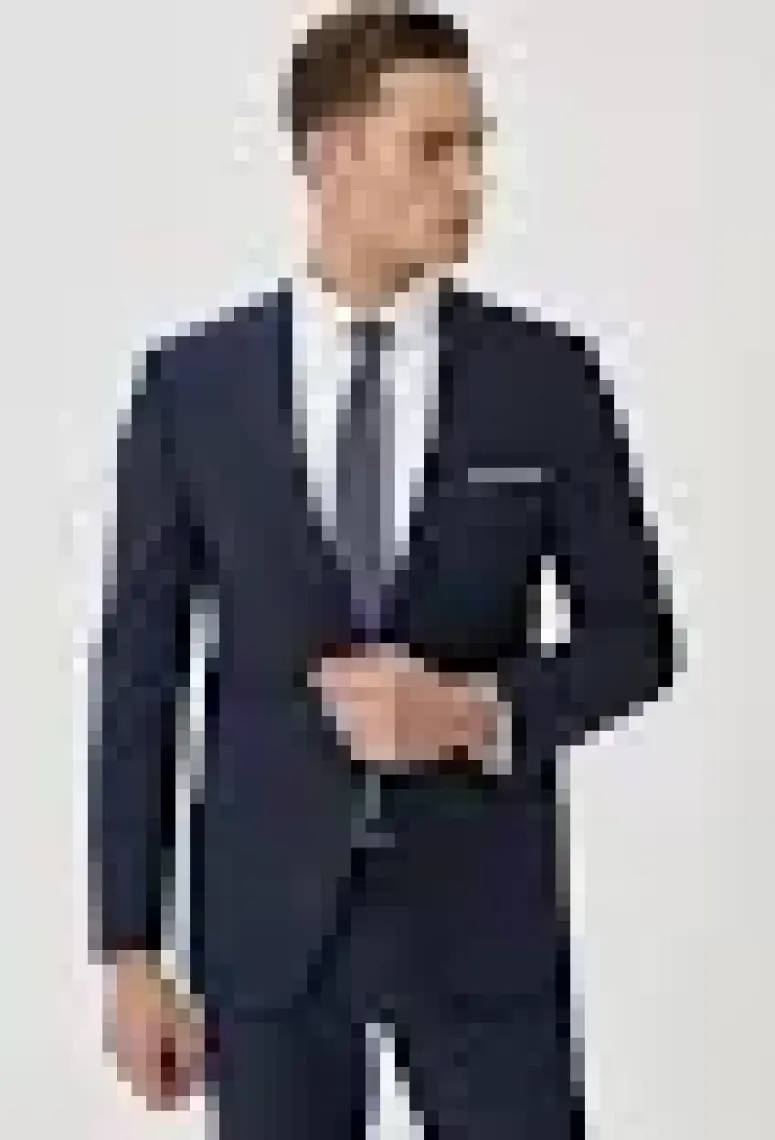 ALTINYILDIZ CLASSICS Erkek Lacivert Slim Fit Dar Kesim Mono Yaka Takım Elbise