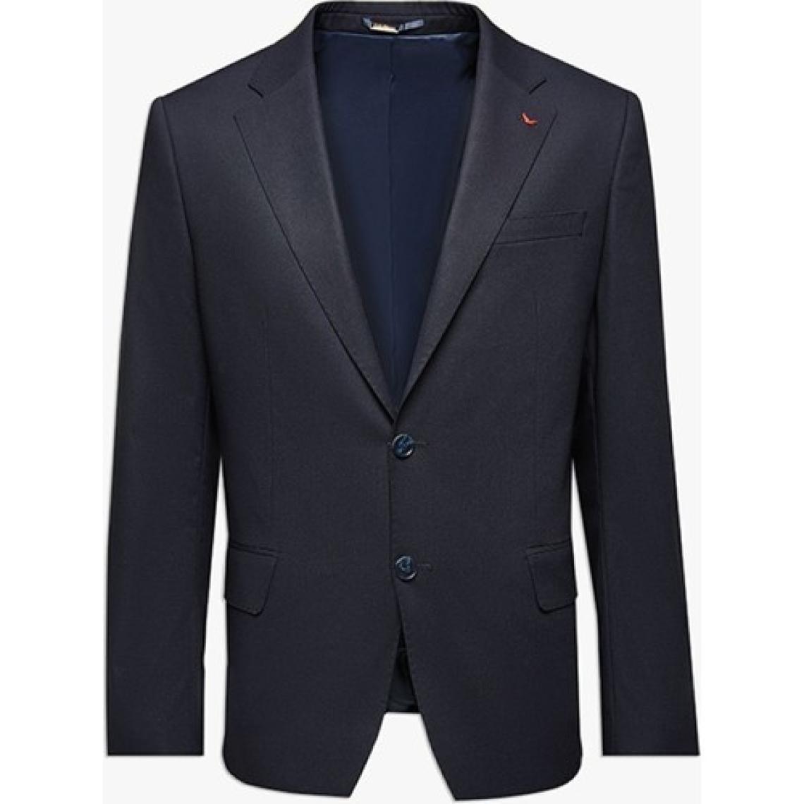 Slim Fit Lacivert Düz Mono Yaka Çift Yırtmaçlı Astarlı Takim Elbise 4HF05ORT01577
