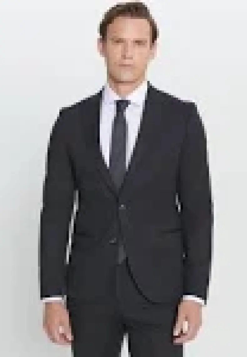 ALTINYILDIZ CLASSICS Erkek Siyah Ekstra Slim Fit Dar Kesim Kırlangıç Yaka Takım Elbise