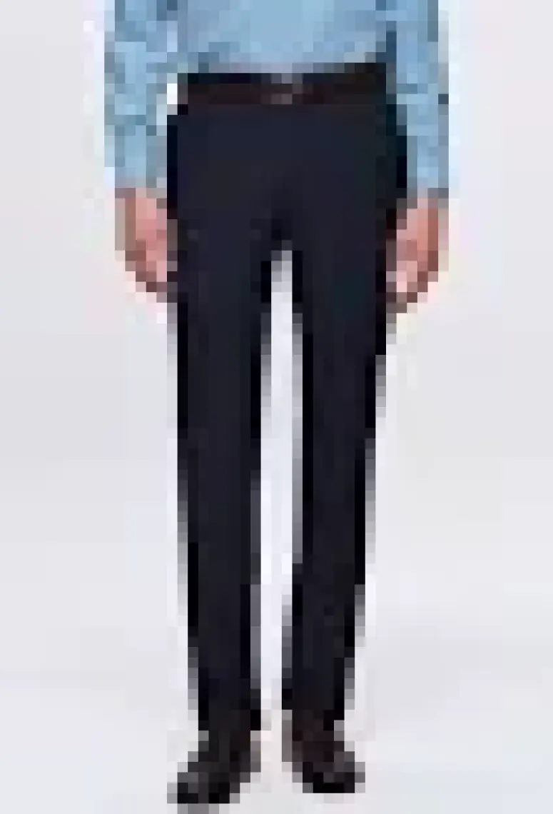 Slim Fit Lacivert Mono Yaka Tek Yırtmaçlı Astarlı Takim Elbise Yelekli 4HFY5ORT01599