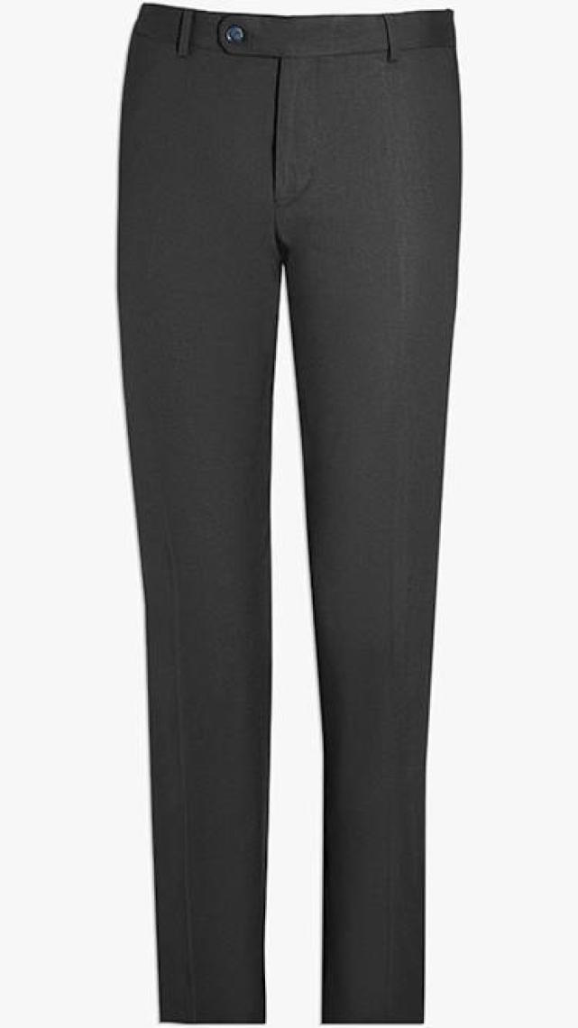 Slim Fit Siyah Düz Mono Yaka Çift Yırtmaçlı Astarlı Takim Elbise 4HF05ORT01577