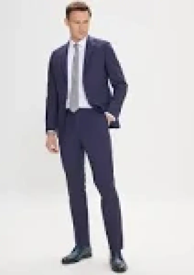 Altınyıldız Classics Erkek Lacivert Slim Fit Dar Kesim Mono Yaka Takım Elbise