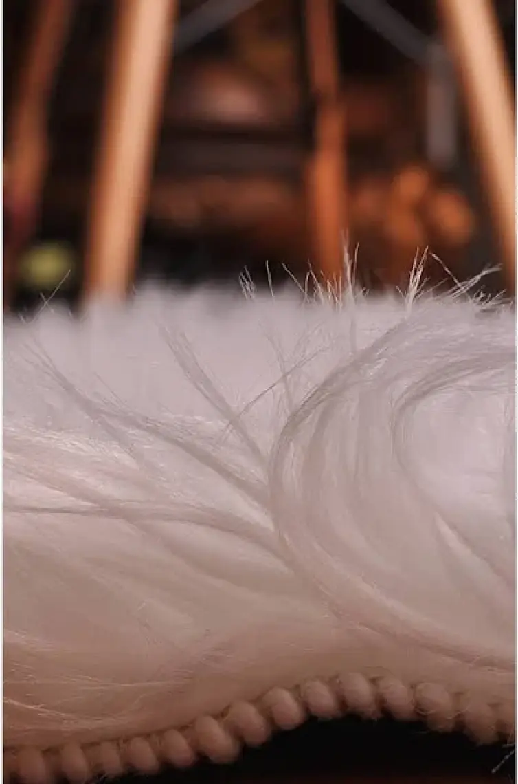 Tappeto  Soft Peluş Kuzu Postu Beyaz
