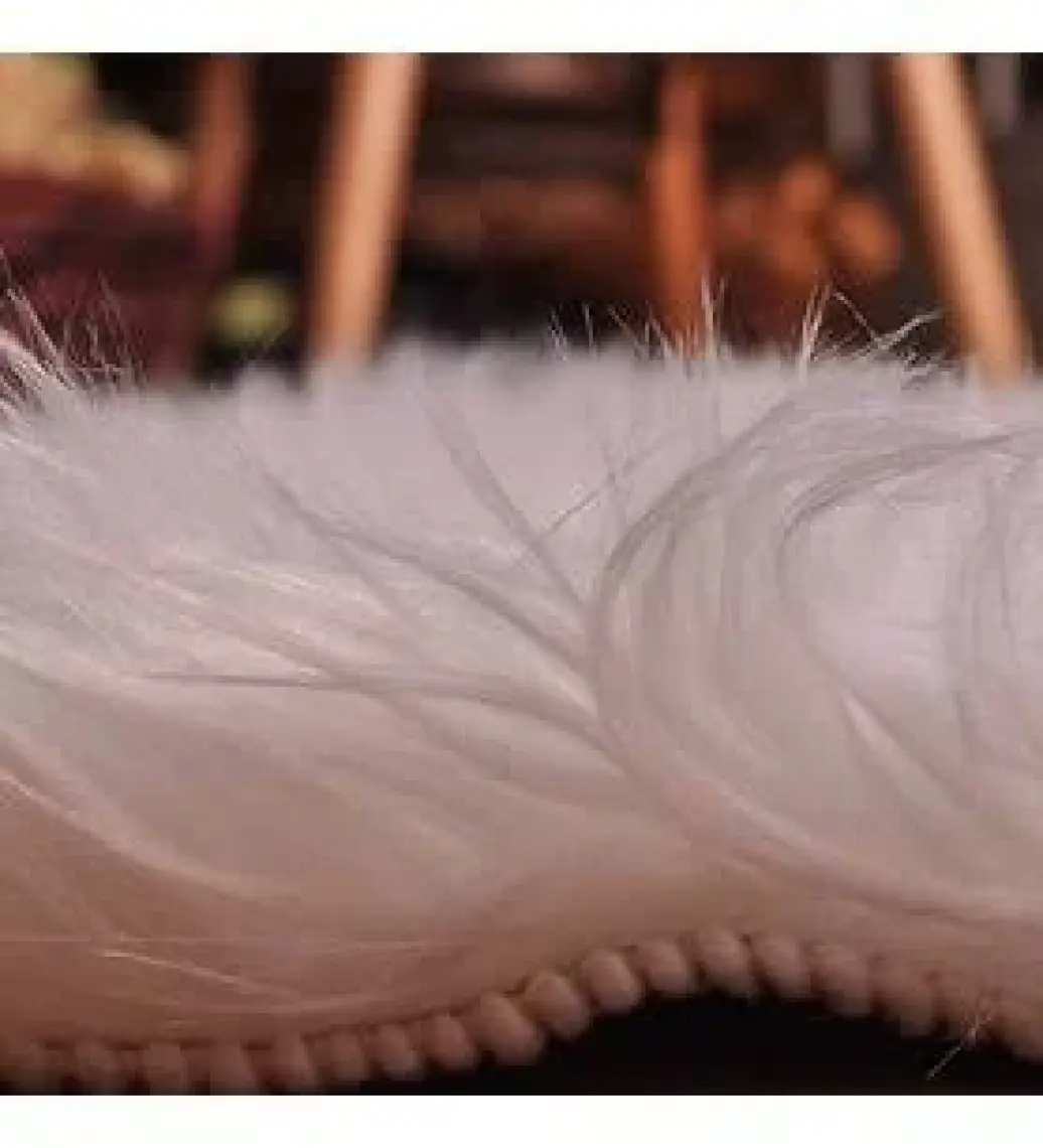 Tappeto  Soft Peluş Kuzu Postu Beyaz