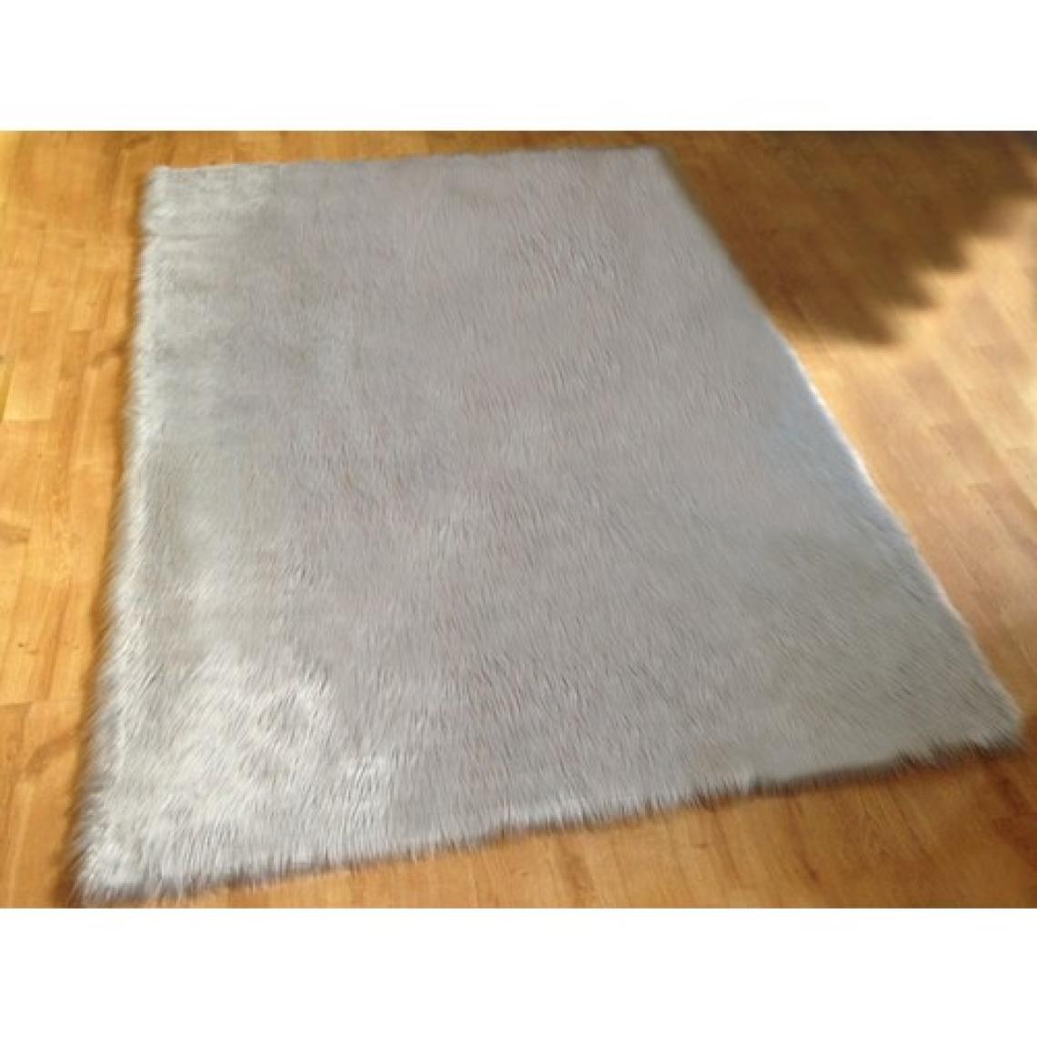 Tappeto Kuzu Kürkü Dekoratif  Post Halı Gri - 80X150