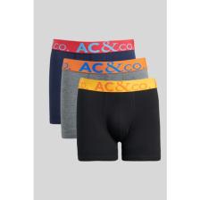 Altınyıldız Classics Erkek Sıyah-lacı-antrasıt 3'lü Pamuklu Esnek Boxer Paketi