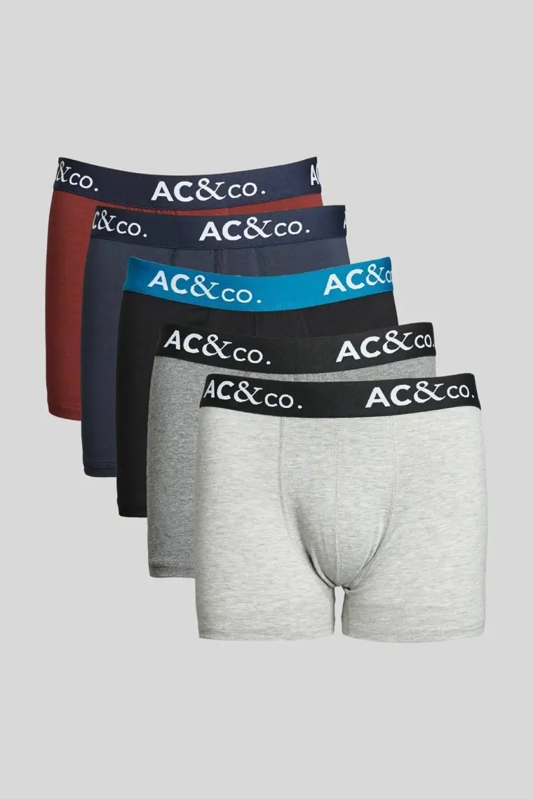 Altınyıldız Classics Erkek Çok Renkli 5'li Pamuklu Esnek Boxer Paketi