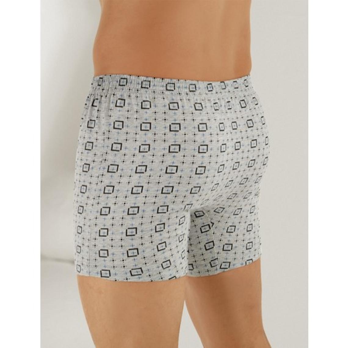 Şahinler Erkek Desenli Penye Düğmeli Boxer ME010