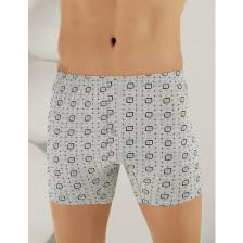 Şahinler Erkek Desenli Penye Düğmeli Boxer ME010