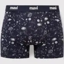 Mavi Gezegen Baskılı Lacivert Boxer 092456-33648