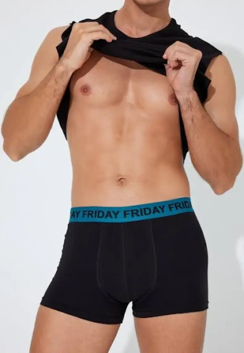 Koton 3'lü Boxer Seti Slogan Baskılı