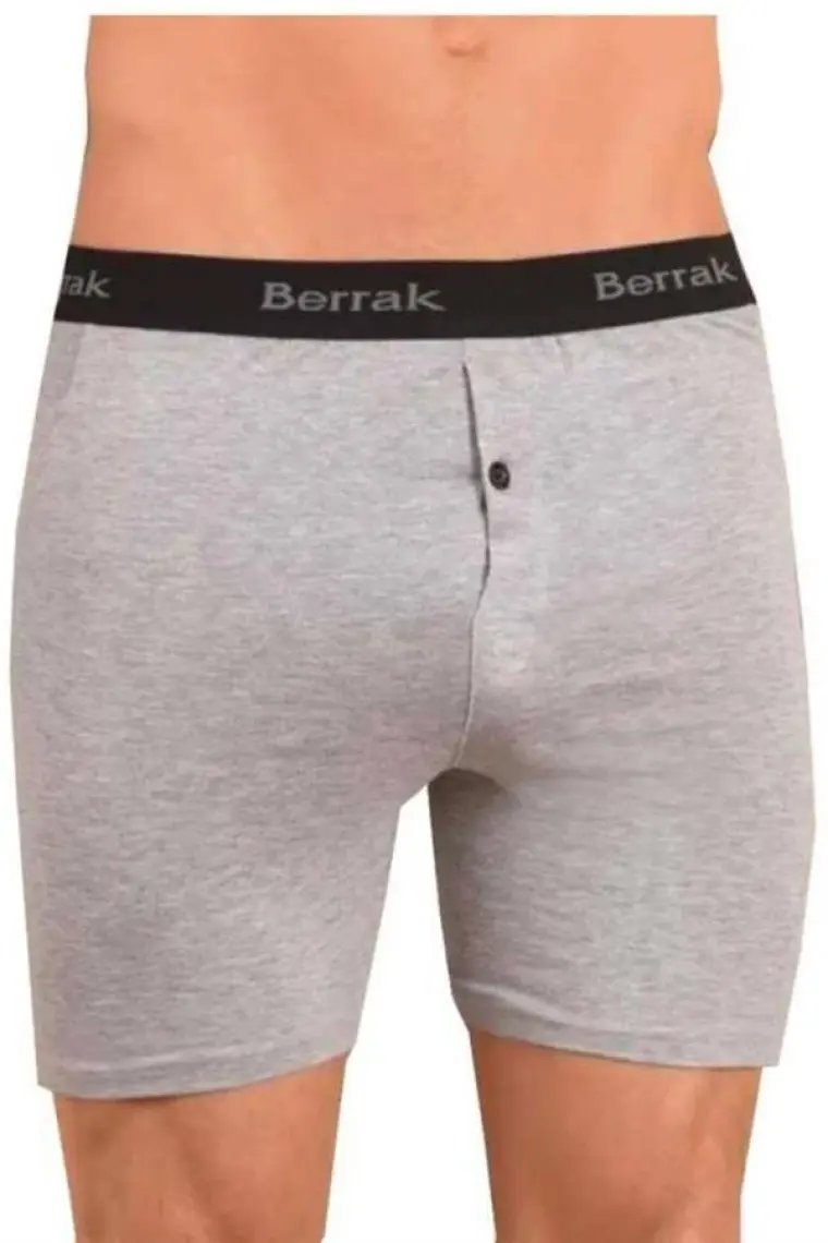 Berrak Iç Giyim Erkek Düğmeli Likralı Uzun Paçalı Boxer 5li Paket